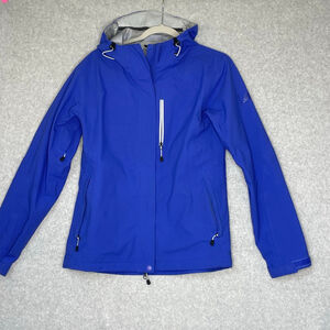 Eastern Mountain Sports Cobalt Blue Hooded Soft Shell Jacket Women's Medium